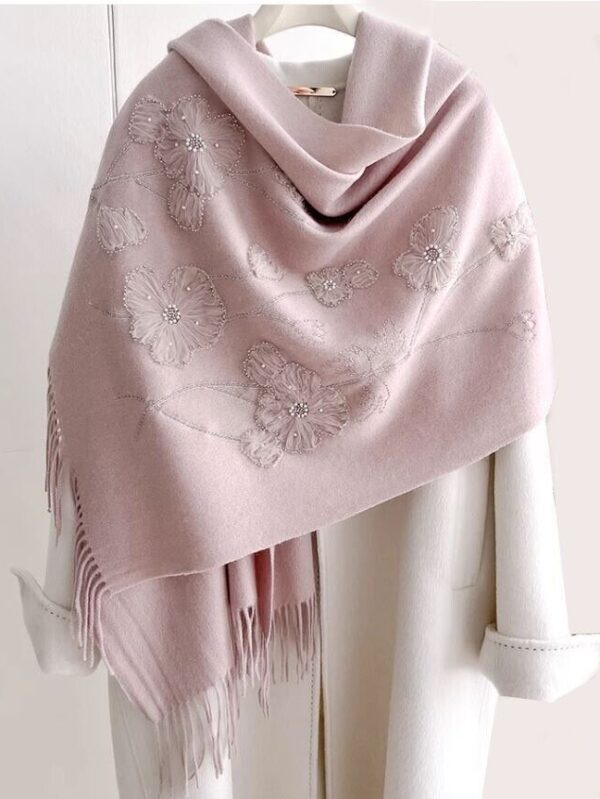 Women's Brand New 100% Wool Elegant Wrap Cape Shawl - Image 5